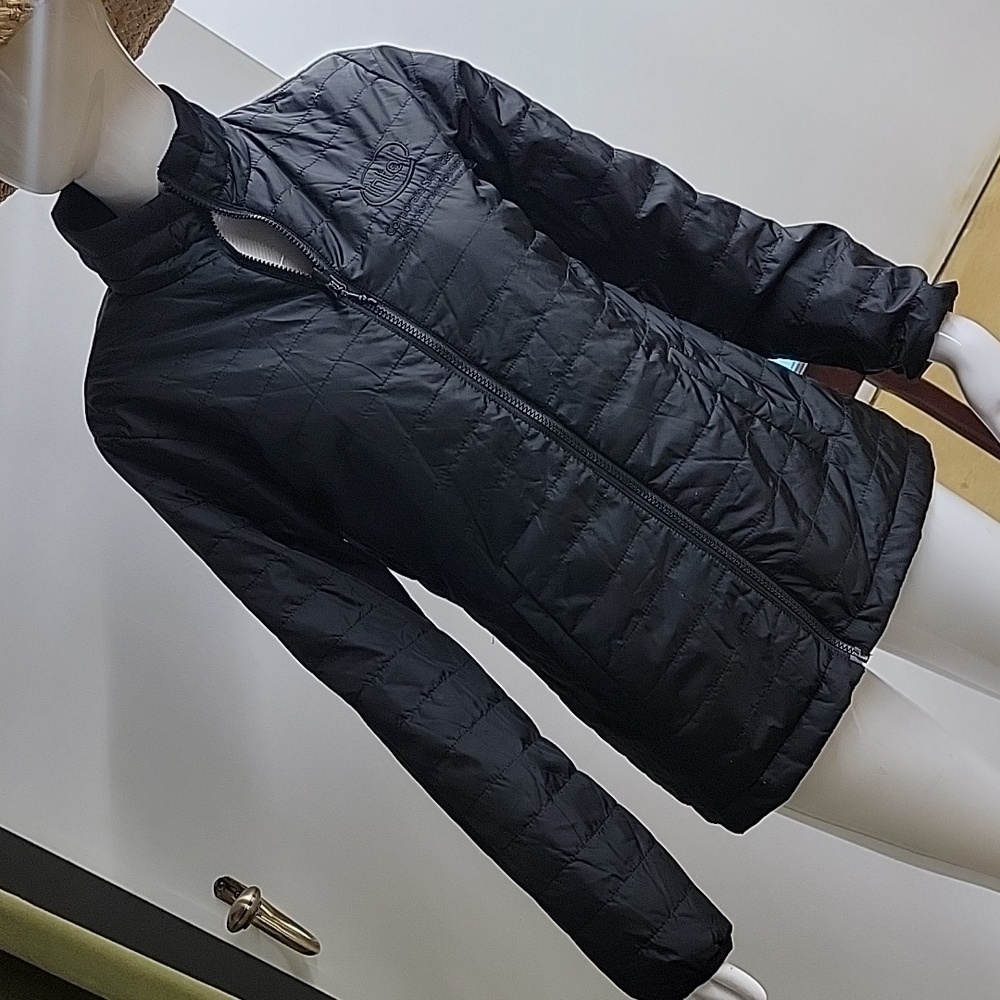 Elevate Black Lightweight Zip Up Puffer Jacket Size XS